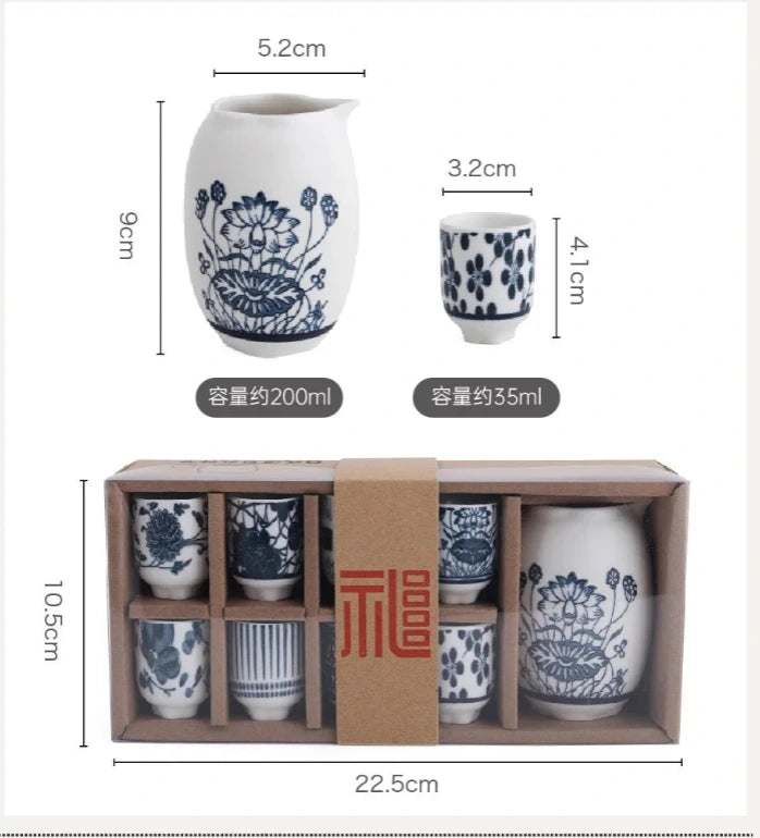 Service à Saké Céramique – Grand Coffret Dégustation – Fabrication Artisanale – | Studio Nichijo Paris