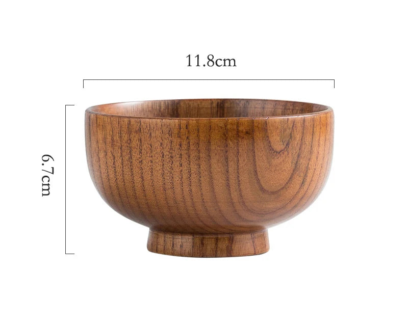 Filles à Soupe Miso Japonais en Bois, pour Dessert, Riz, Alimentation pour Bébé, Snack, diligence, Récipient Alimentaire, Ustensiles de Cuisine, 1 Pièce – Dia 11.8cm 1Pc | Studio Nichijo Paris