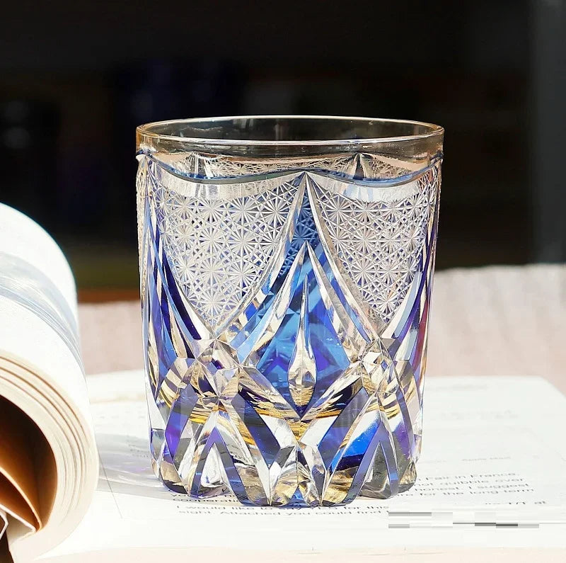 Verre Whisky Cristal Japonais Luxe Rétro — Fabrication Artisanale – Shiro | Studio Nichijo Paris