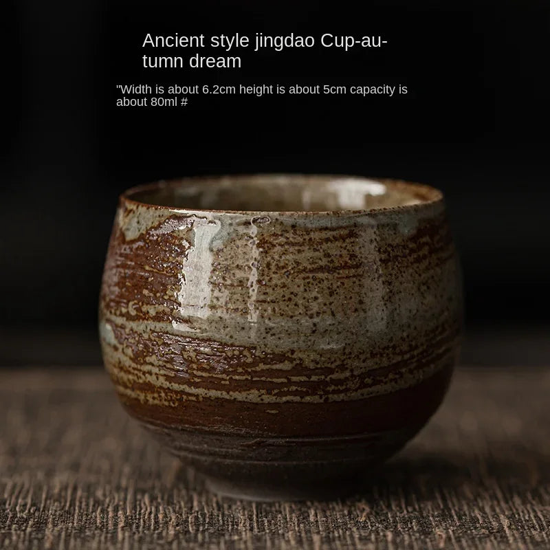 Tasse à Thé Grès Brute Vintage Japonaise – Fabrication Artisanale – Sabi | Studio Nichijo Paris