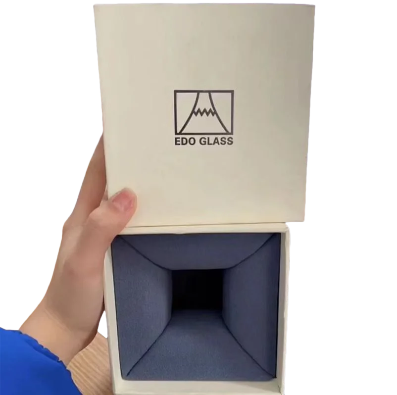 Tasse Saké Cristal Mont Fuji Paire 65 ml — Fabrication Artisanale – Gift box No cups | Studio Nichijo Paris