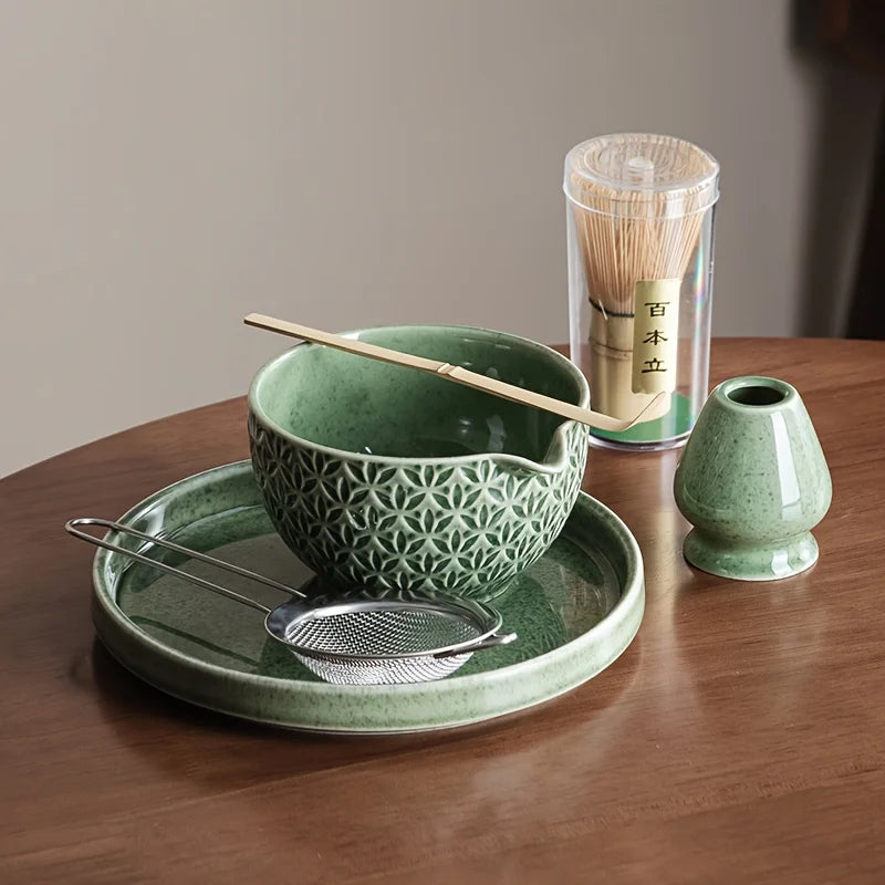 Coffret Cérémonie du Thé Matcha en Céramique – Fabrication Artisanale – Tōei | Studio Nichijo Paris