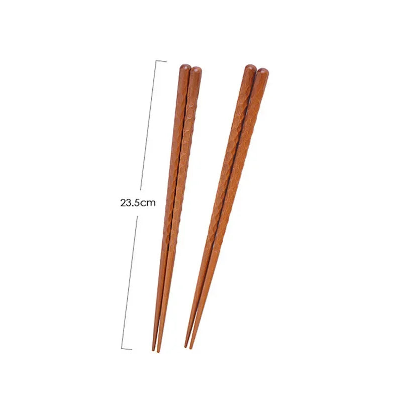 Baguettes Bois Sculptées Main Sushi Nouilles Qualité Alimentaire 23,5cm — Fabrication Artisanale – | Studio Nichijo Paris