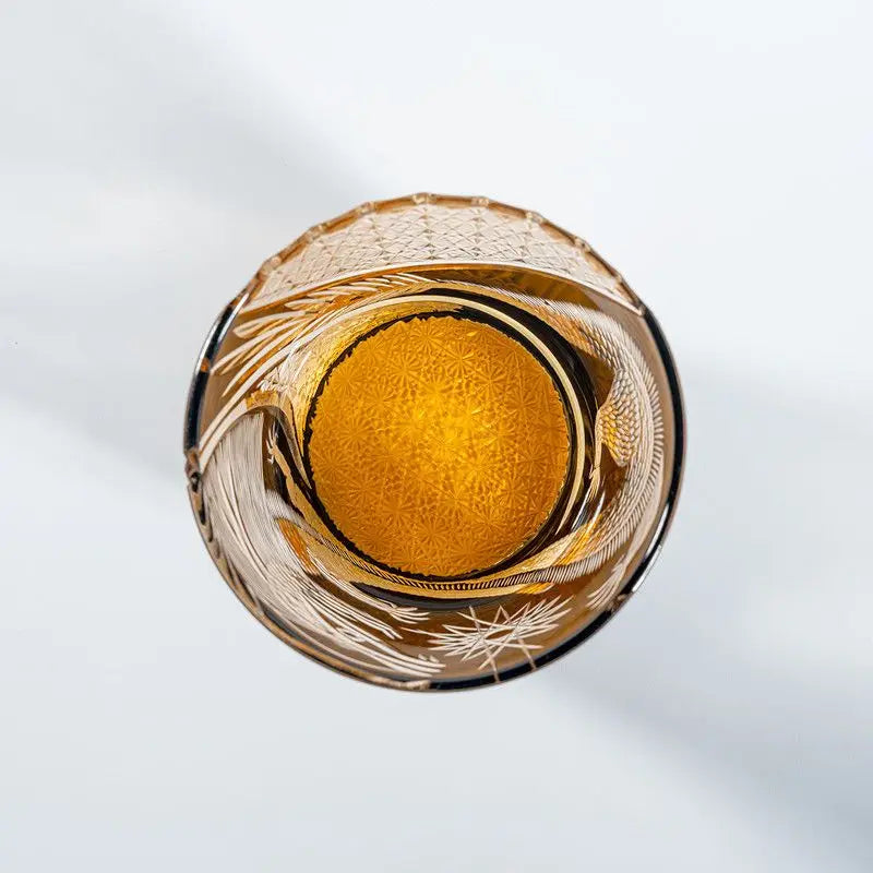 Verre Whisky Cristal Sans Plomb Taille Edo Dragon Noir, Fabrication Artisanale – | Studio Nichijo Paris