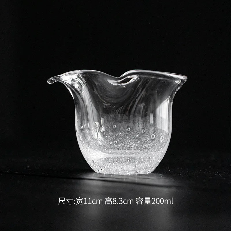 Tasse Thé Verre Cristal Fleur Japonais — Fabrication Artisanale – Sei | Studio Nichijo Paris