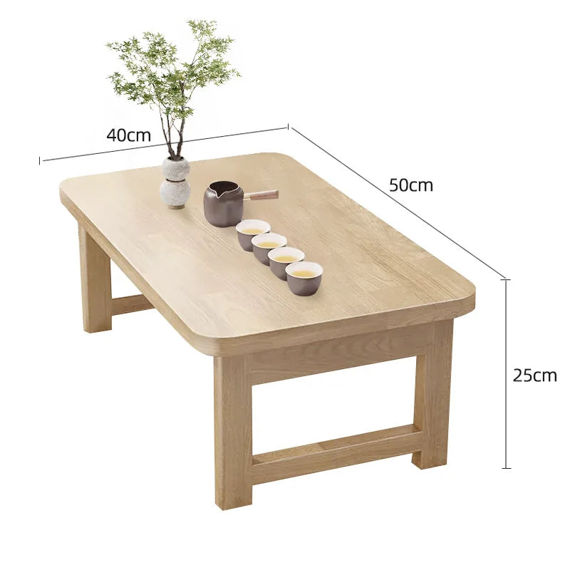 Table Pliante en Bois – Tatami & Bureau – Fabrication Artisanale – Kaze | Studio Nichijo Paris