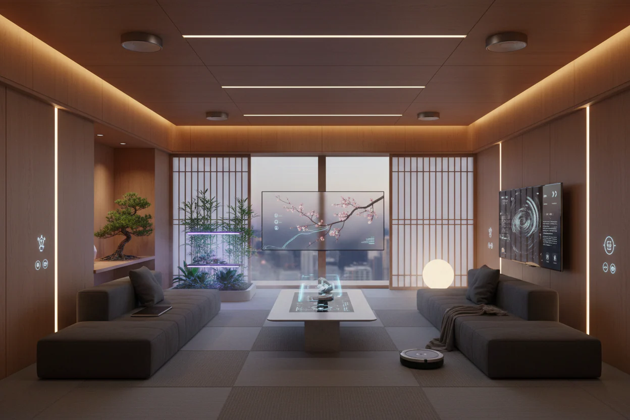 Domotique zen et objets connectés pour maison intelligente et automatisation bien-être