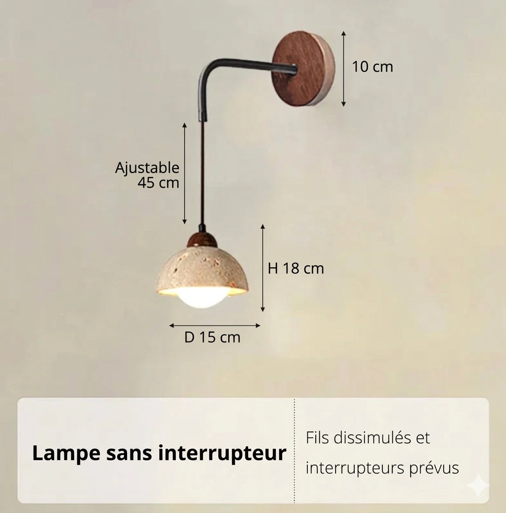 Applique Murale Marbre LED G9 – Style Wabi-Sabi – | Studio Nichijo Paris