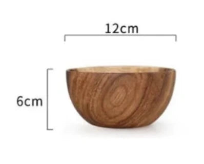 Bol en Bois d’Acacia – Salade, Soupe & Ramen – Fabrication Artisanale – Bol pour la soupe miso | Studio Nichijo Paris
