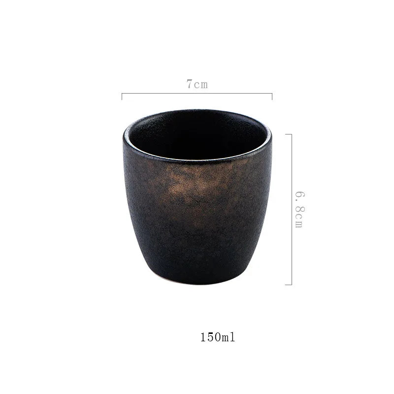 Tasse à Thé Céramique Japonaise Rétro — Fabrication Artisanale – Sei | Studio Nichijo Paris