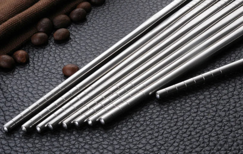 Baguettes Bois Bambou Réutilisables Lot 5 Paires — Fabrication Artisanale – | Studio Nichijo Paris