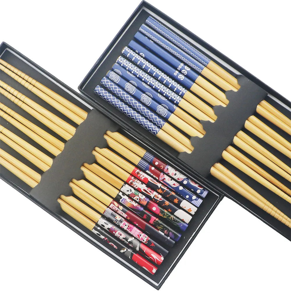 Baguettes Bambou Sushi Hashi Réutilisables Lot 5 Paires — Fabrication Artisanale – | Studio Nichijo Paris