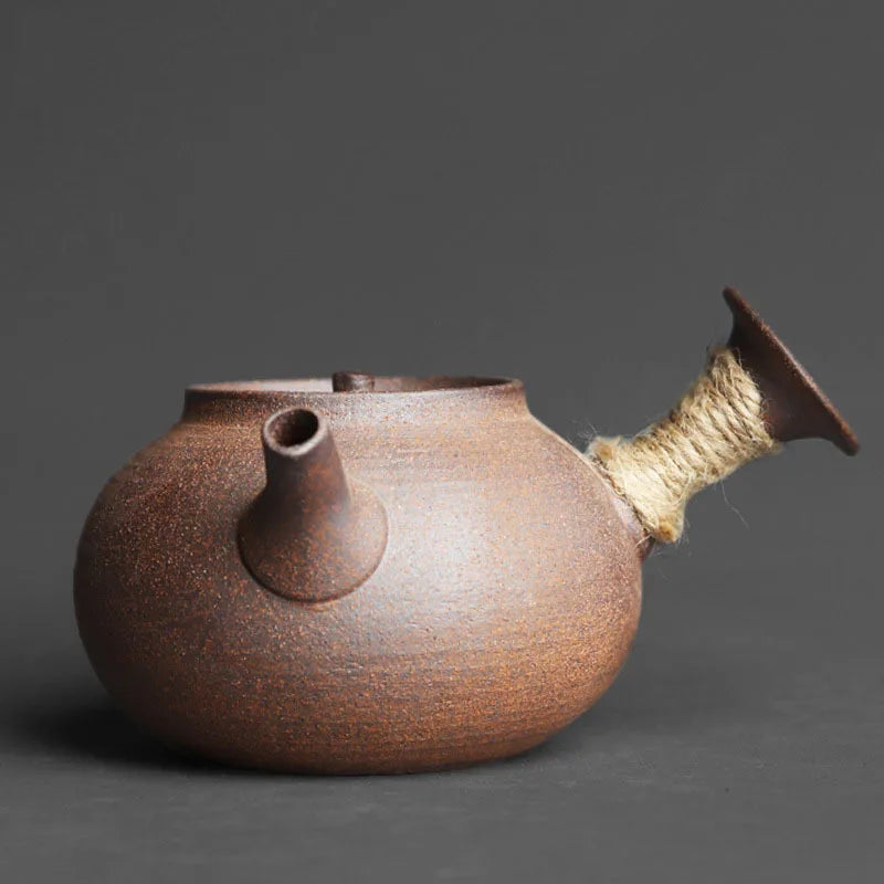 Théière Argile Poignée Latérale – Fabrication Artisanale – | Studio Nichijo Paris