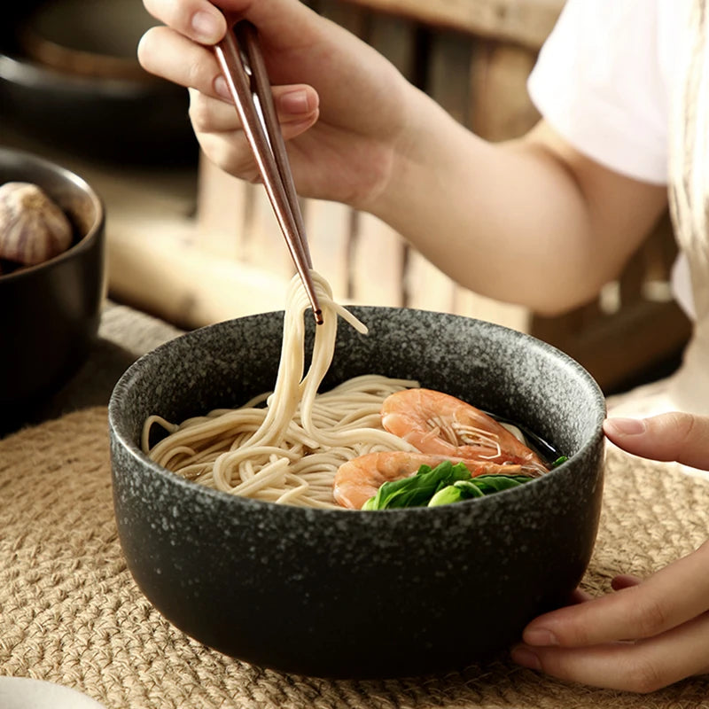 Bol Ramen en Céramique – Couvercle, Cuillère & Baguettes – Fabrication Artisanale – | Studio Nichijo Paris