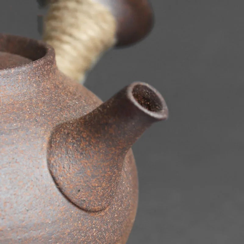 Théière Argile Poignée Latérale – Fabrication Artisanale – | Studio Nichijo Paris