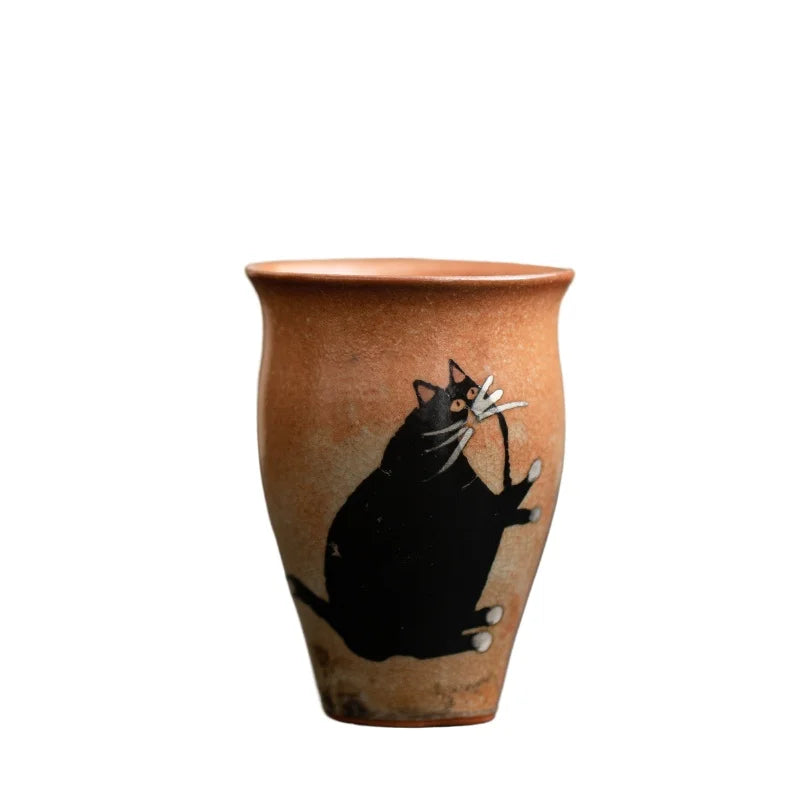 Tasse à Thé en Céramique Changement de Four, 50ml — Fabrication Artisanale – Xiuyuan Cat | Studio Nichijo Paris