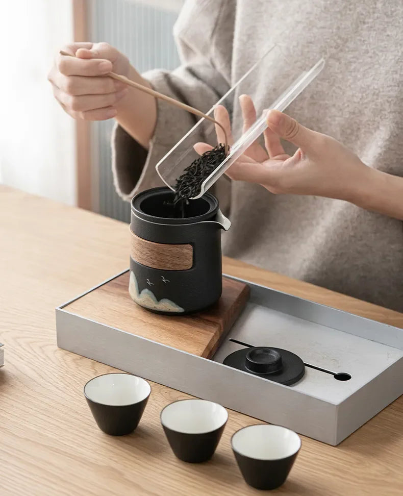 Service à Thé Gaiwan en Porcelaine – Fabrication Artisanale – | Studio Nichijo Paris