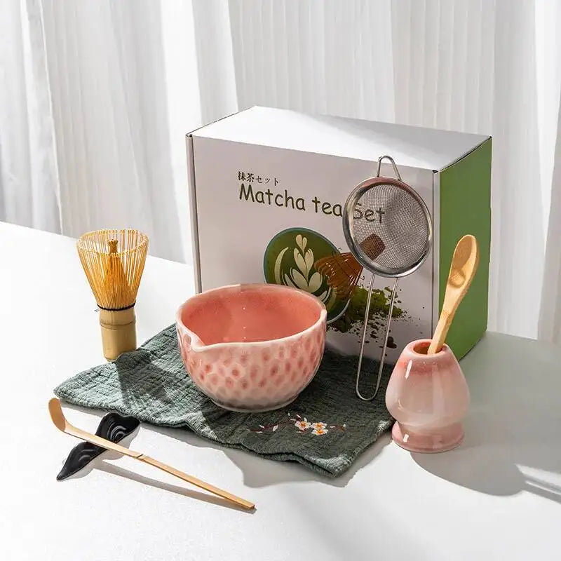 Ensemble Bols Matcha Céramique Émaillée Japonaise — Fabrication Artisanale – | Studio Nichijo Paris