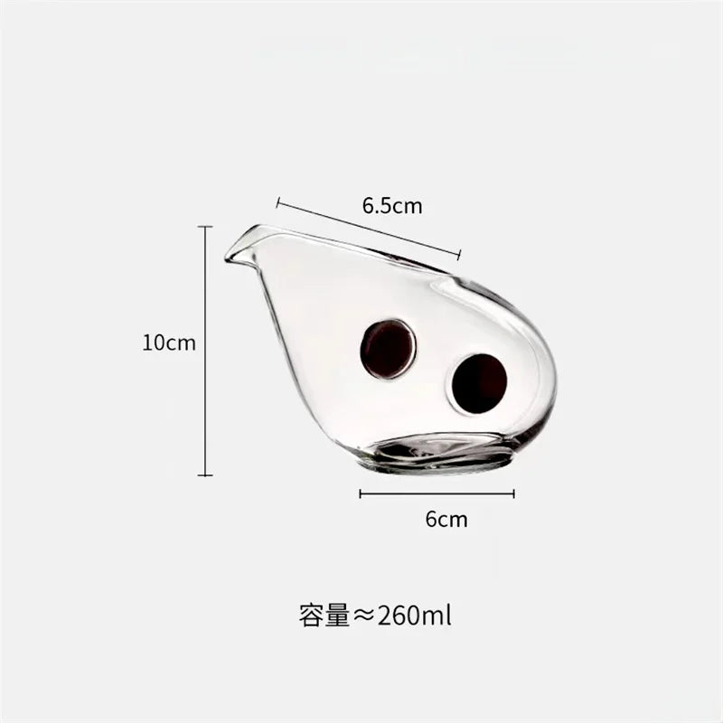 Pichet à Thé Verre Anti-Brûlure Cha Hai Gongdaobei Kung Fu 260 ml — Fabrication Artisanale – | Studio Nichijo Paris