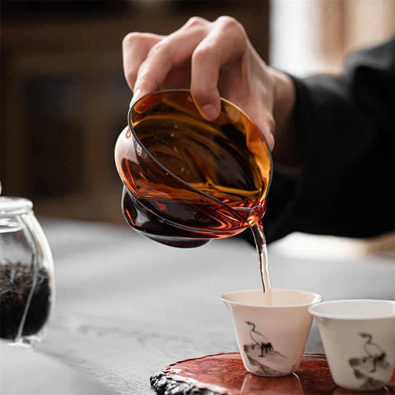 Pichet à Thé Verre Japonais Résistant Chaleur Cha Hai 200 ml — Fabrication Artisanale – | Studio Nichijo Paris