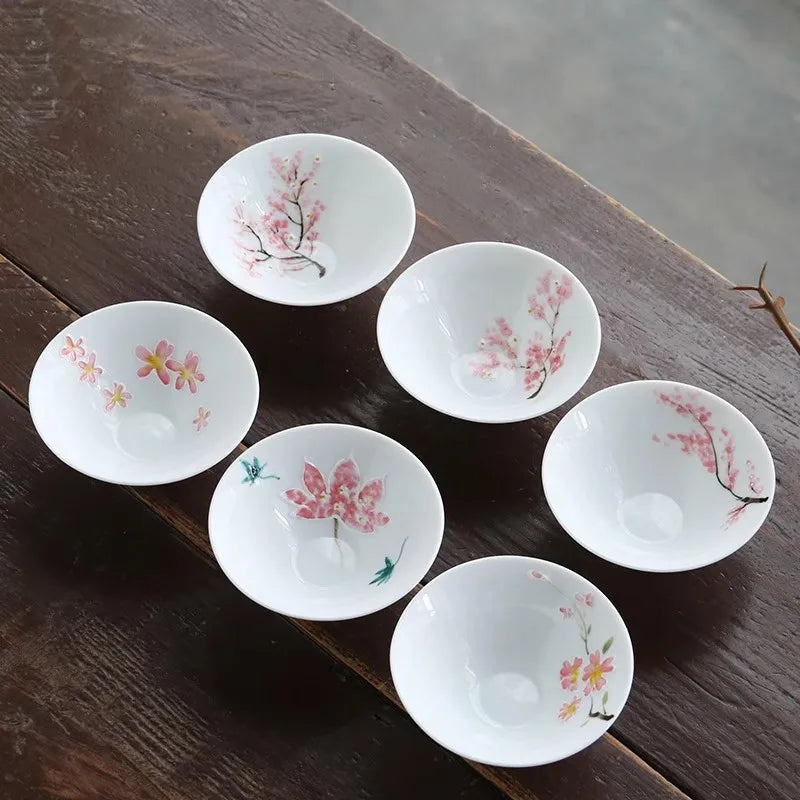 Service Saké Céramique Sakura, Fabrication Artisanale – | Studio Nichijo Paris