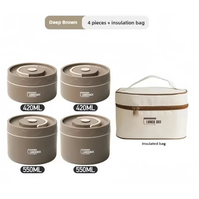 Lunch Box Isotherme Empilable 3 Étages Inox – | Studio Nichijo Paris