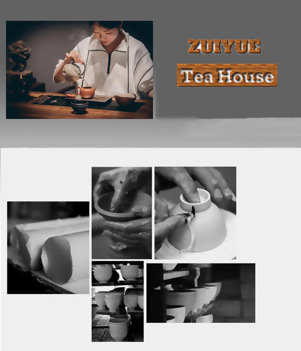 Filles recouvert fait à la main en poterie grossière, petit Gaiwan, théière élégante, verres à thé, cadeau de collection, boutique japonaise, 120ml – | Studio Nichijo Paris