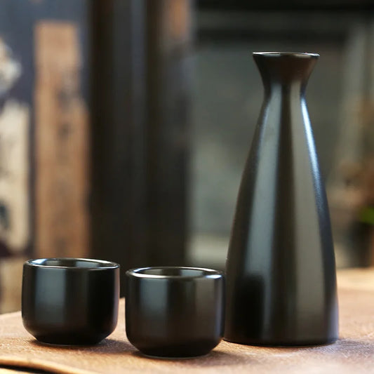 Service à Saké en Céramique – Carafe & Tasses – Fabrication Artisanale – Moromi | Studio Nichijo Paris