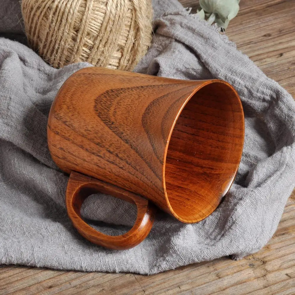 Tasse Bois Jujube Poignée Fait Main 260ml — Fabrication Artisanale – | Studio Nichijo Paris