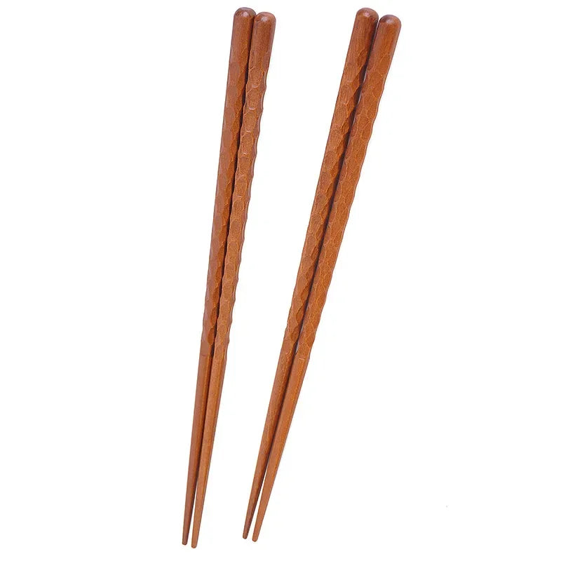 Baguettes Bois Sculptées Main Sushi Nouilles Qualité Alimentaire 23,5cm — Fabrication Artisanale – | Studio Nichijo Paris