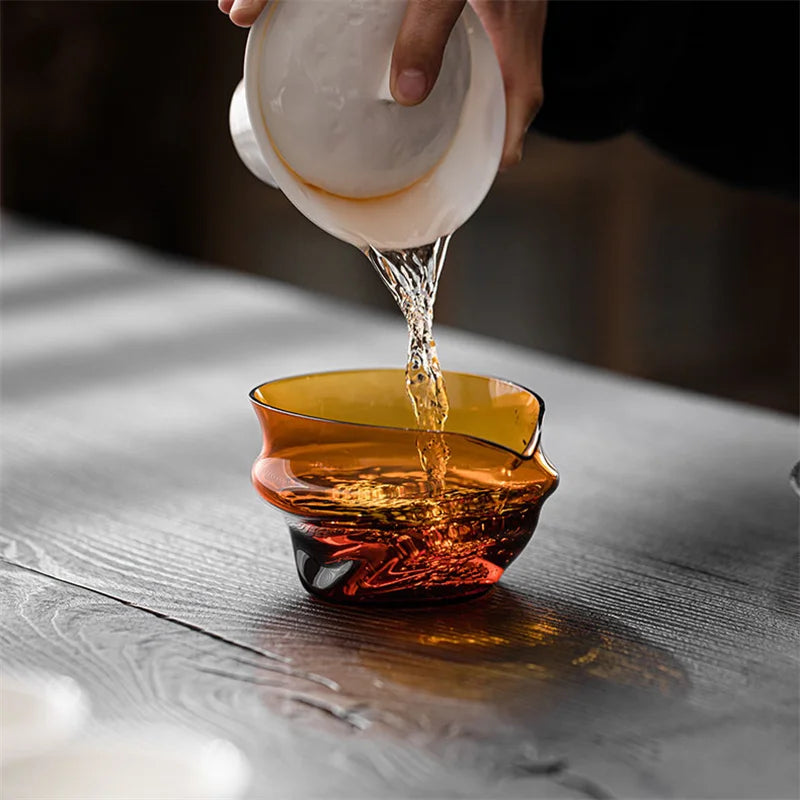 Pichet à Thé Verre Japonais Résistant Chaleur Cha Hai 200 ml — Fabrication Artisanale – | Studio Nichijo Paris