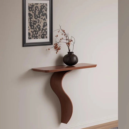 Table Console Wabi-Sabi Incurvée – Design Élégant pour Couloir & Entrée – | Studio Nichijo Paris