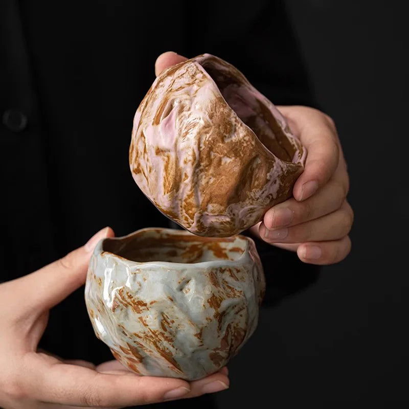 Grand bol à thé japonais Shino Yaki, glaçage crème, tasse principale en céramique faite à la main, glaçage cristallin pour la cérémonie du thé Matcha – | Studio Nichijo Paris