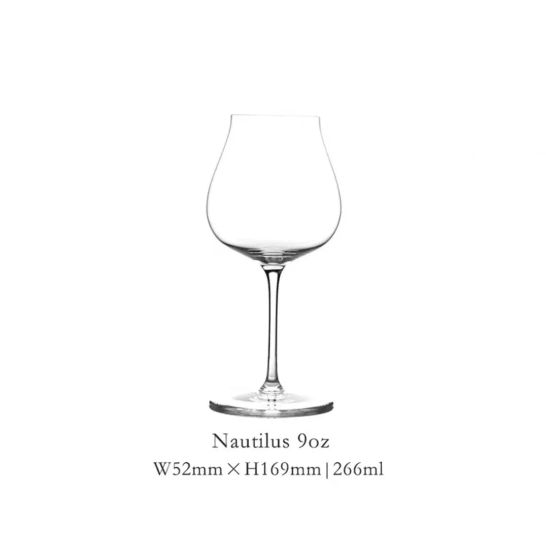 Verre Vin Cristal Ultra-Fin Kimura Japonais Tulipe Apéritif — Fabrication Artisanale – 266 ml | Studio Nichijo Paris