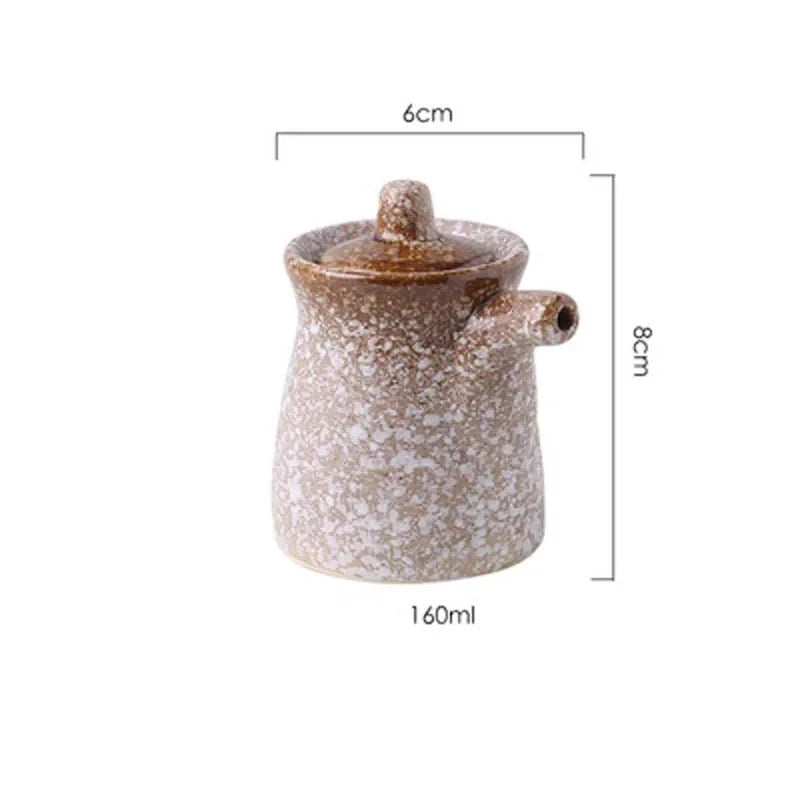 Bouteille Sauce Soja & Vinaigre en Porcelaine Émaillée Fabrication artisanale – | Studio Nichijo Paris