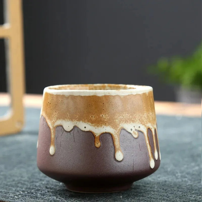 Tasse à Thé Poterie Raku – Glaçage Four – Fabrication Artisanale – | Studio Nichijo Paris