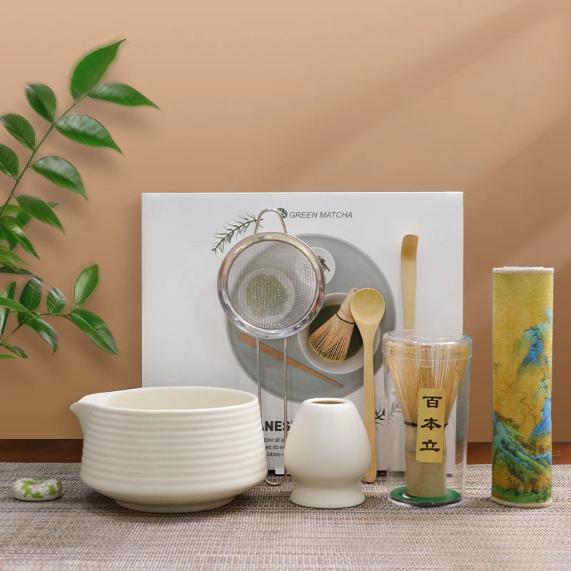 Ensemble Matcha Premium 8 Pièces – Kit Cérémonie – Fabrication Artisanale – | Studio Nichijo Paris