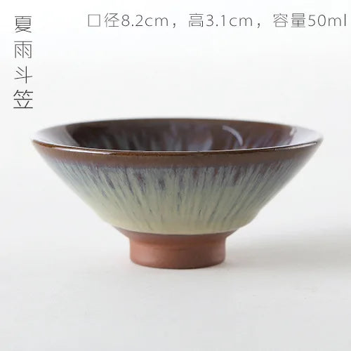 Tasse à Thé en Verre Borosilicaté, Céladon Yue Kiln — Fabrication Artisanale, Service Kung Fu – Moyu | Studio Nichijo Paris