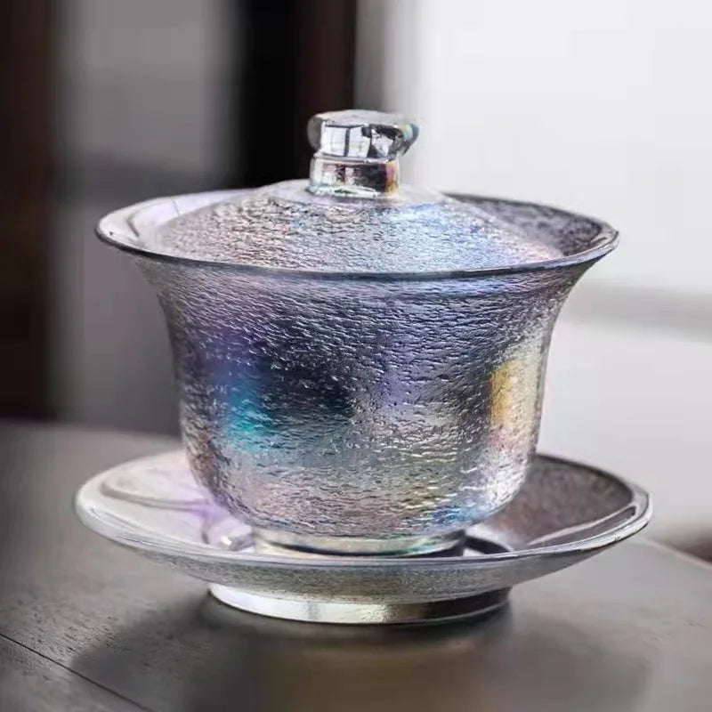 Gaiwan Verre Japonais Résistant à la Chaleur – Fabrication Artisanale – | Studio Nichijo Paris
