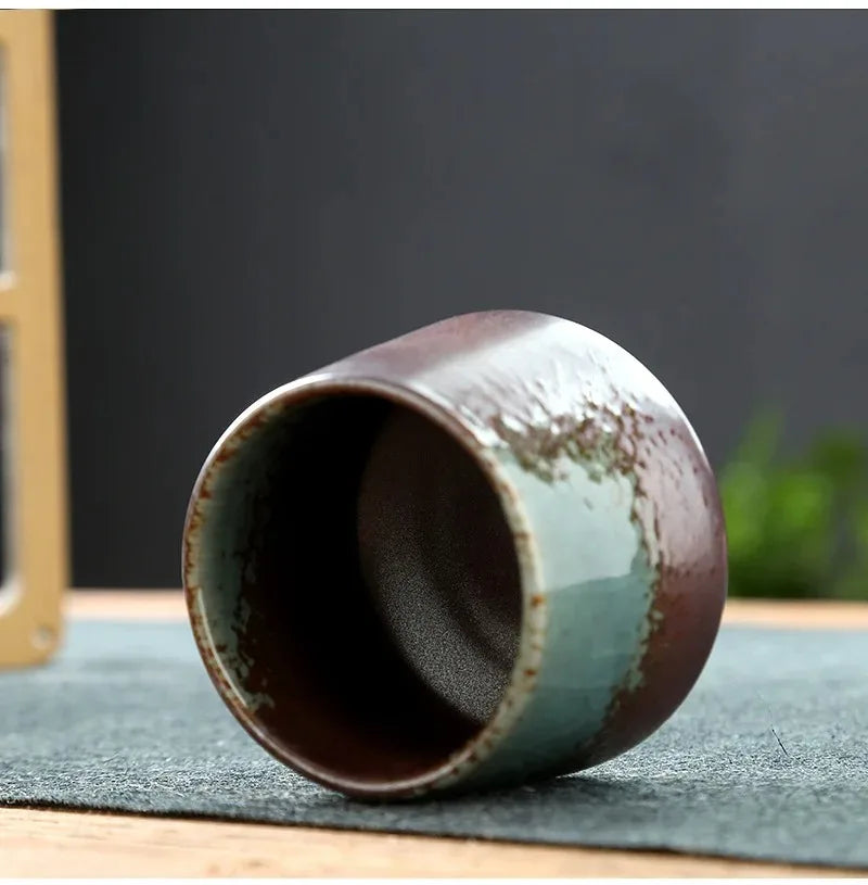 Tasse à Thé Poterie Raku – Glaçage Four – Fabrication Artisanale – | Studio Nichijo Paris