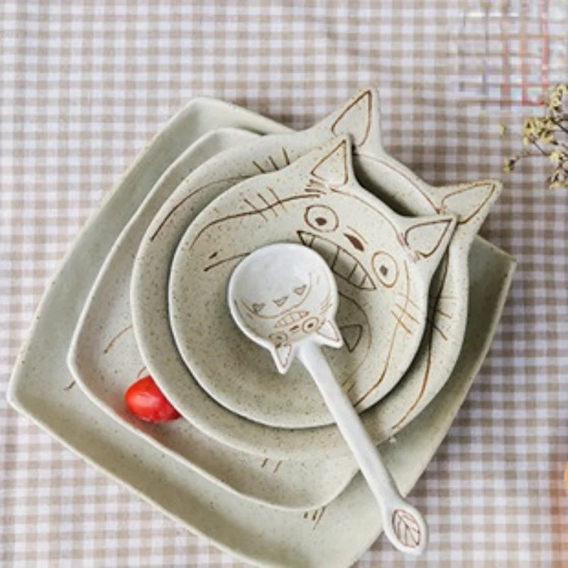 Cuillère Céramique Chat Japonais – Fabrication Artisanale – | Studio Nichijo Paris