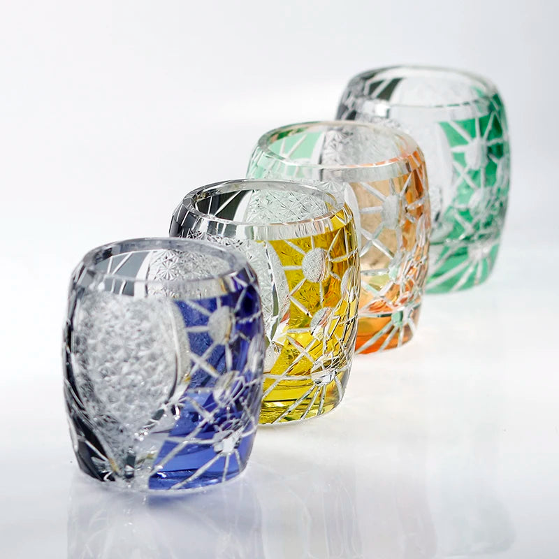 Verre Whisky Cristal Japonais Luxe Rétro — Fabrication Artisanale – | Studio Nichijo Paris