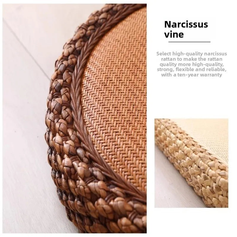 Coussin Sol Tatami Rotin - Wa – | Studio Nichijo Paris