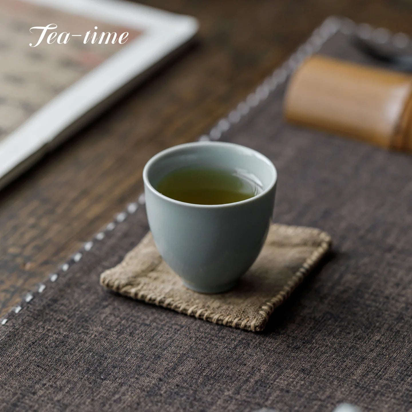 Bol à Thé Porcelaine Ru Kiln Japonais 220ml, Fabrication Artisanale – | Studio Nichijo Paris
