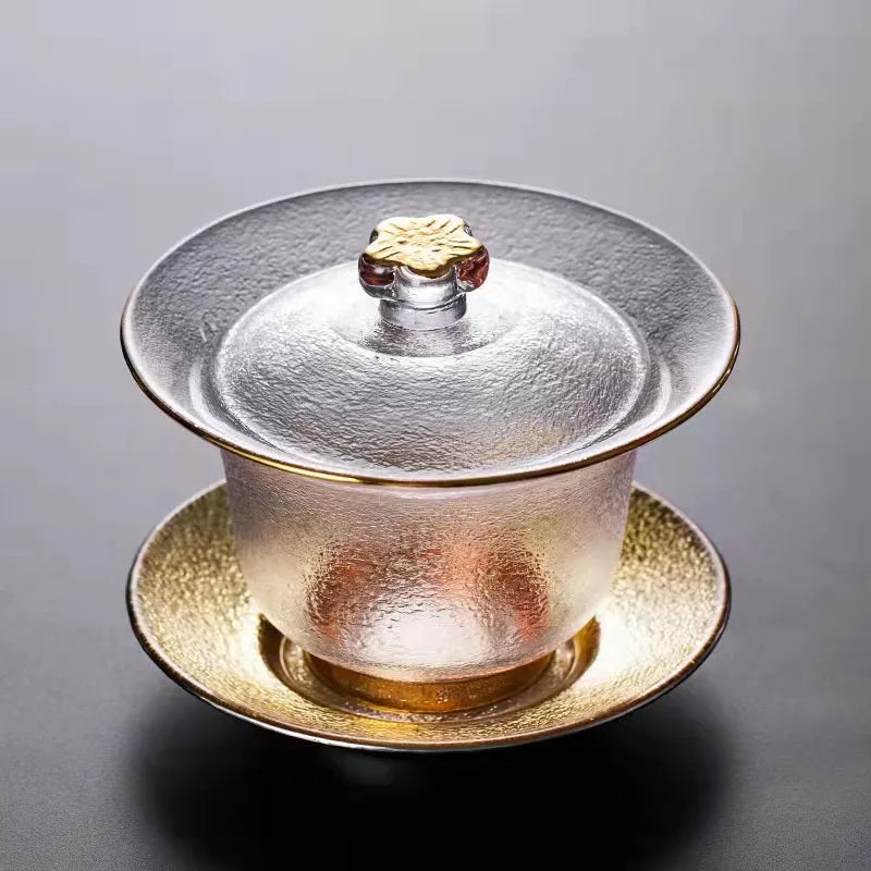 Gaiwan Verre Japonais Résistant à la Chaleur – Fabrication Artisanale – | Studio Nichijo Paris