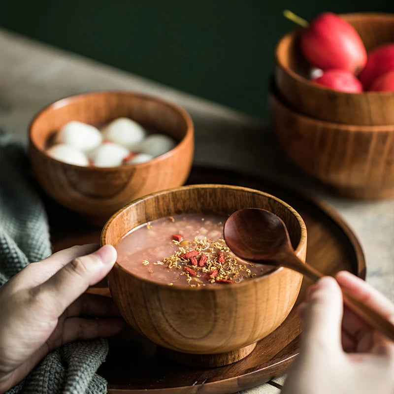 Filles à Soupe Miso Japonais en Bois, pour Dessert, Riz, Alimentation pour Bébé, Snack, diligence, Récipient Alimentaire, Ustensiles de Cuisine, 1 Pièce – | Studio Nichijo Paris