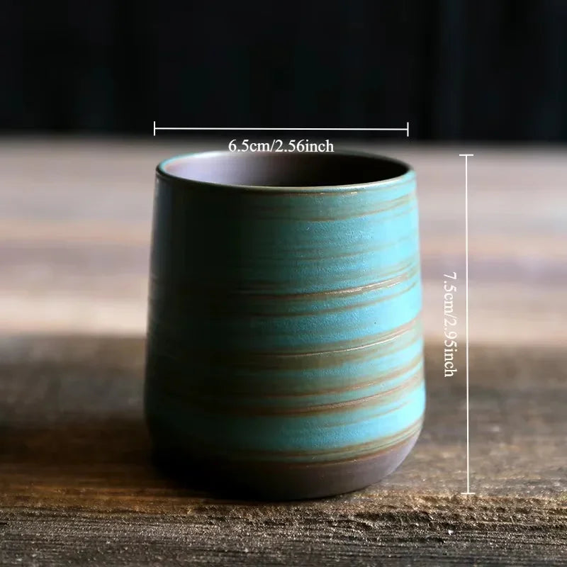Tasse à Thé Poterie Raku – Glaçage Four – Fabrication Artisanale – Yuki (雪) | Studio Nichijo Paris