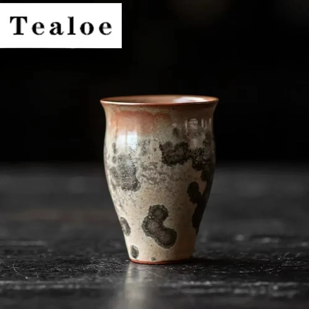 Tasses Thé Porcelaine Cuite Feu Bois Fait Main Lot 2 Encre 50ml — Fabrication Artisanale – | Studio Nichijo Paris