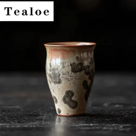 Ensemble de 2 tasses à thé en porcelaine cuite au feu de bois japonaise, faites à la main, en pot de cuisson à l'encre, tasse à parfum, tasse personnelle, thé vert, accessoires de thé, artisanat – | Studio Nichijo Paris