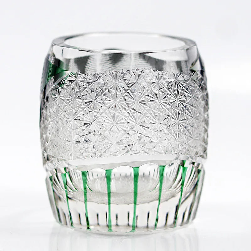 Verre Cristal Whisky Edo Quatre Saisons Nitro — Fabrication Artisanale – | Studio Nichijo Paris